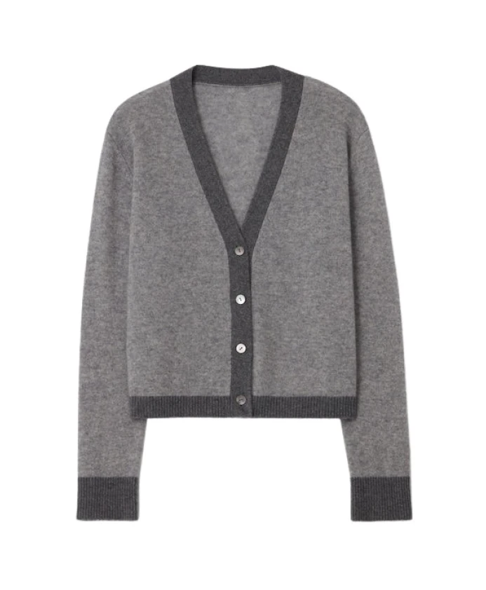 Кашемировый кардиган с цветовыми блоками, серый Cloeys, серый
Кашемировый кардиган с цветовыми блоками, серый Cloeys, серый