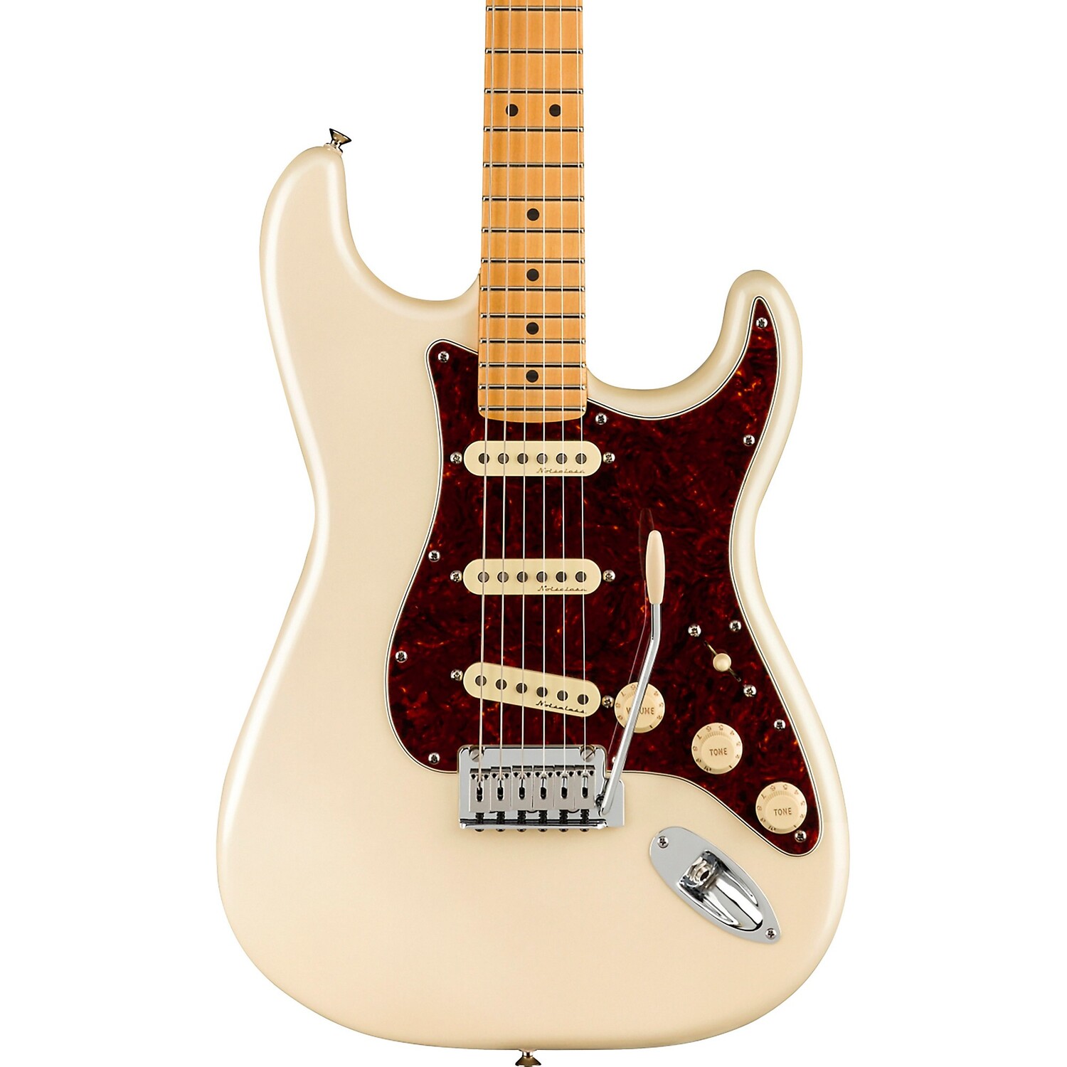 Электрогитара Fender Player Plus Stratocaster с кленовой накладкой Olympic Pearl
Электрогитара Fender Player Plus Stratocaster с кленовой накладкой Olympic Pearl