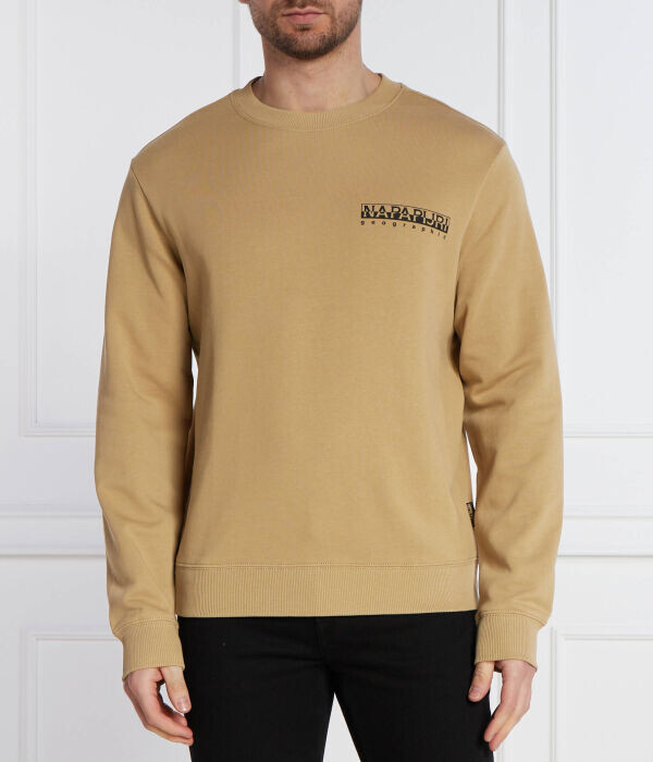 Толстовка Napapijri расслабленной посадки, бежевый 
Толстовка Napapijri расслабленной посадки, бежевый