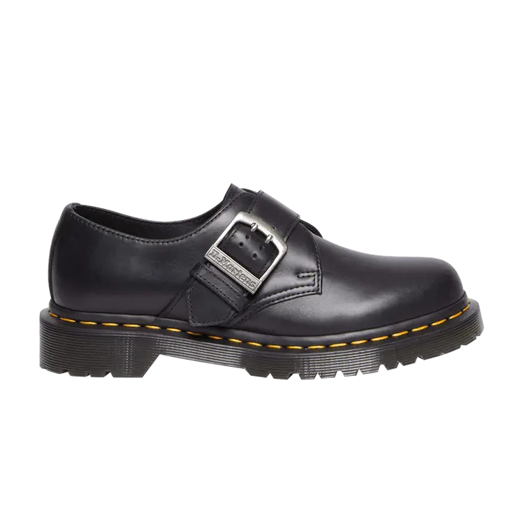 Кроссовки 1461 Buckle Pull Up Leather Oxford 'Black', черный 
Кроссовки 1461 Buckle Pull Up Leather Oxford 'Black', черный