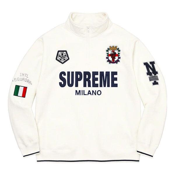 Свитер milano half zip pullover 'white navy' Supreme, белый
Свитер milano half zip pullover 'white navy' Supreme, белый