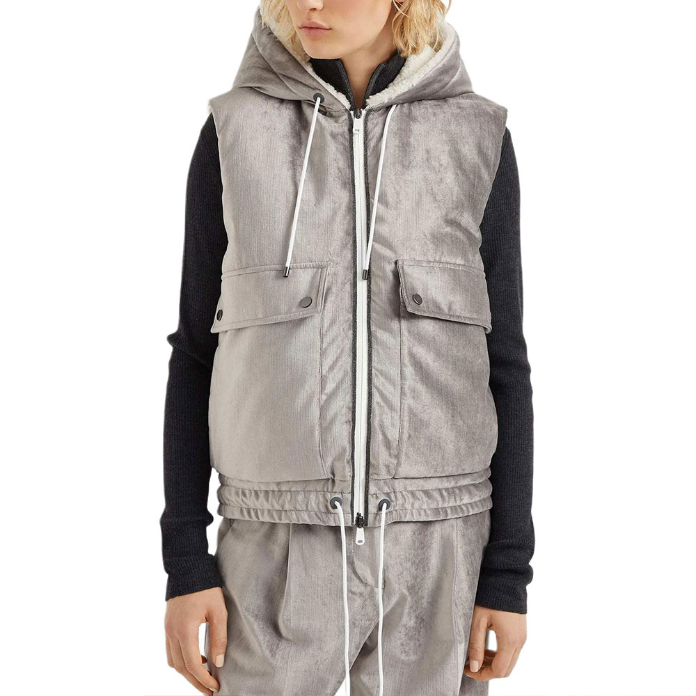 Brunello Cucinelli Утеплённый жилет, Silver
Brunello Cucinelli Утеплённый жилет, Silver