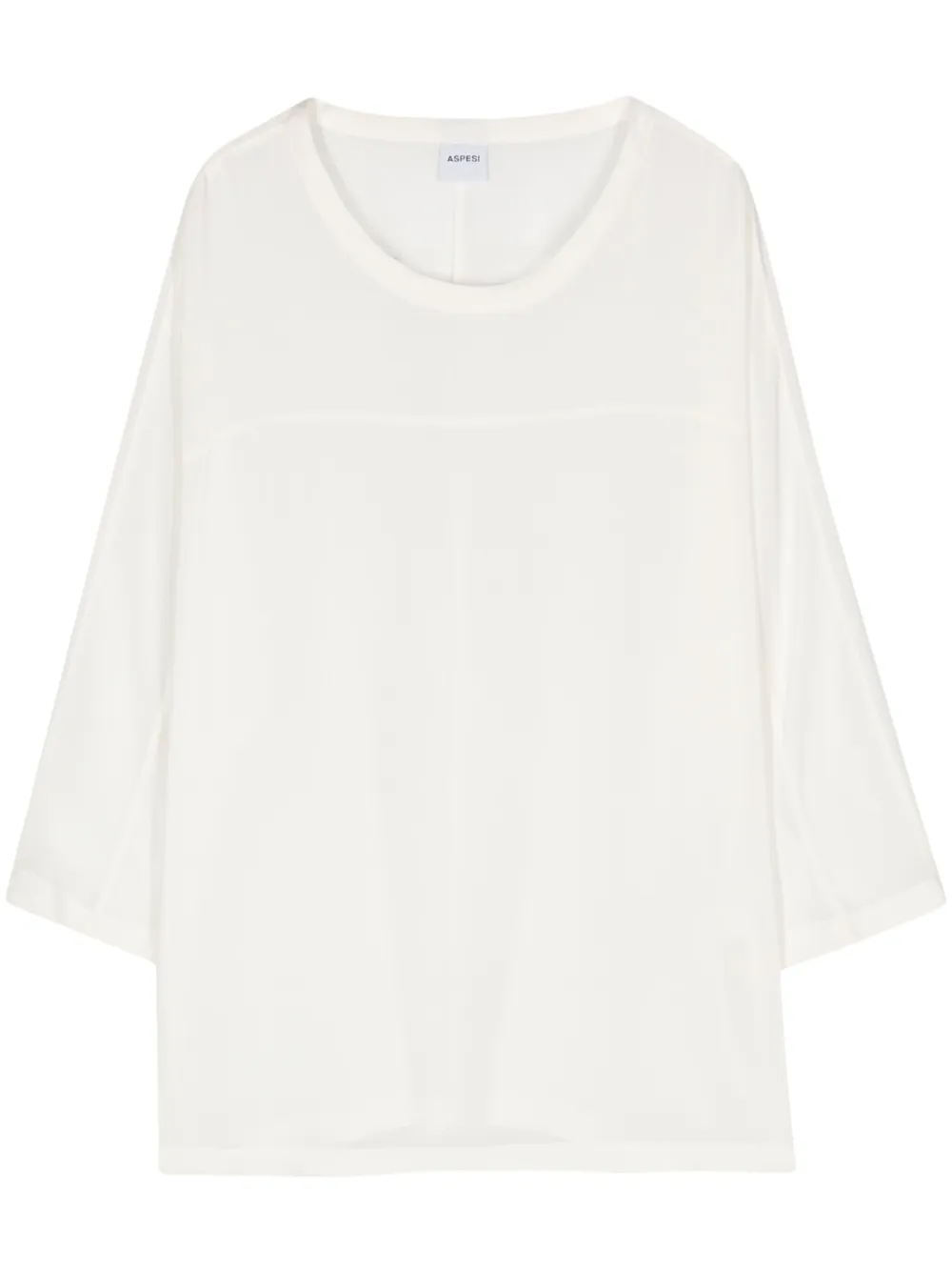 Шелковая футболка с круглым вырезом ASPESI, нейтральный
Шелковая футболка с круглым вырезом ASPESI, нейтральный