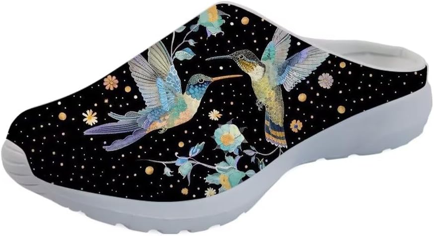 Мужские садовые сабо GLENLCWE, женские сабо-сандалии, сетчатые пляжные тапочки для душа, повседневные мюли с поддержкой свода стопы для дома и улицы, Hummingbird Floral
Мужские садовые сабо GLENLCWE, женские сабо-сандалии, сетчатые пляжные тапочки для душа, повседневные мюли с поддержкой свода стопы для дома и улицы, Hummingbird Floral