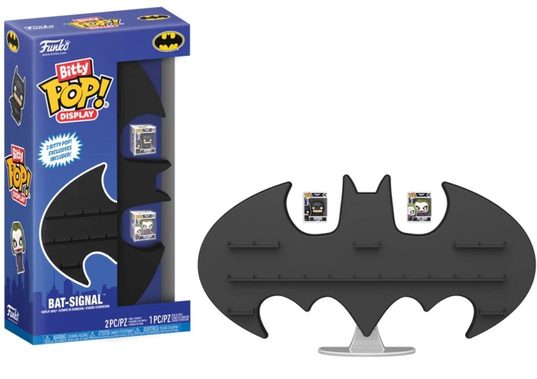 Funko POP! Стенд Bitty Pop с сигналом Бэтмена с двумя эксклюзивными Bitty Pop
Funko POP! Стенд Bitty Pop с сигналом Бэтмена с двумя эксклюзивными Bitty Pop