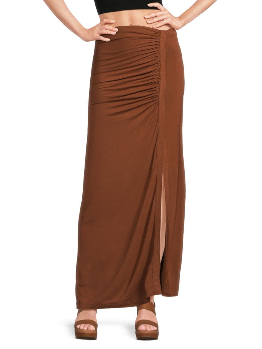 Юбка макси с разрезом спереди и сборками Third Form, цвет Cinnamon
Юбка макси с разрезом спереди и сборками Third Form, цвет Cinnamon
