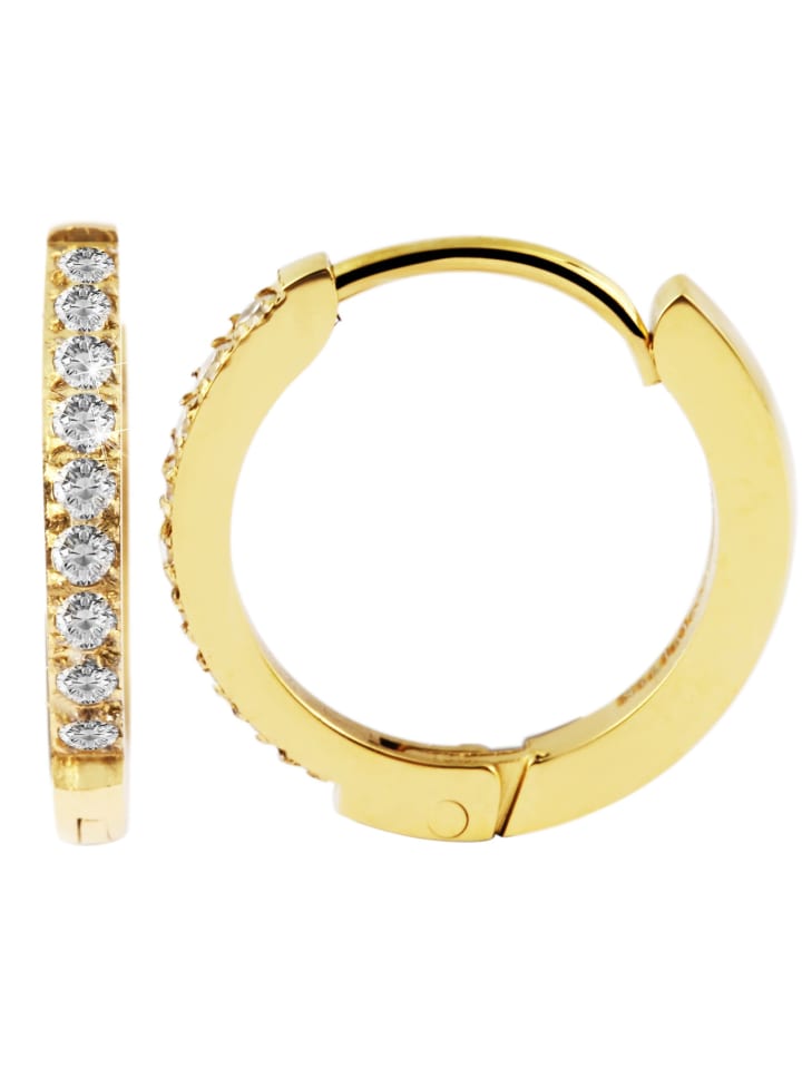 Adeliás Женские серьги - серьги-кольца на шарнирах из нержавеющей стали с золотыми стразами
Adeliás Женские серьги - серьги-кольца на шарнирах из нержавеющей стали с золотыми стразами