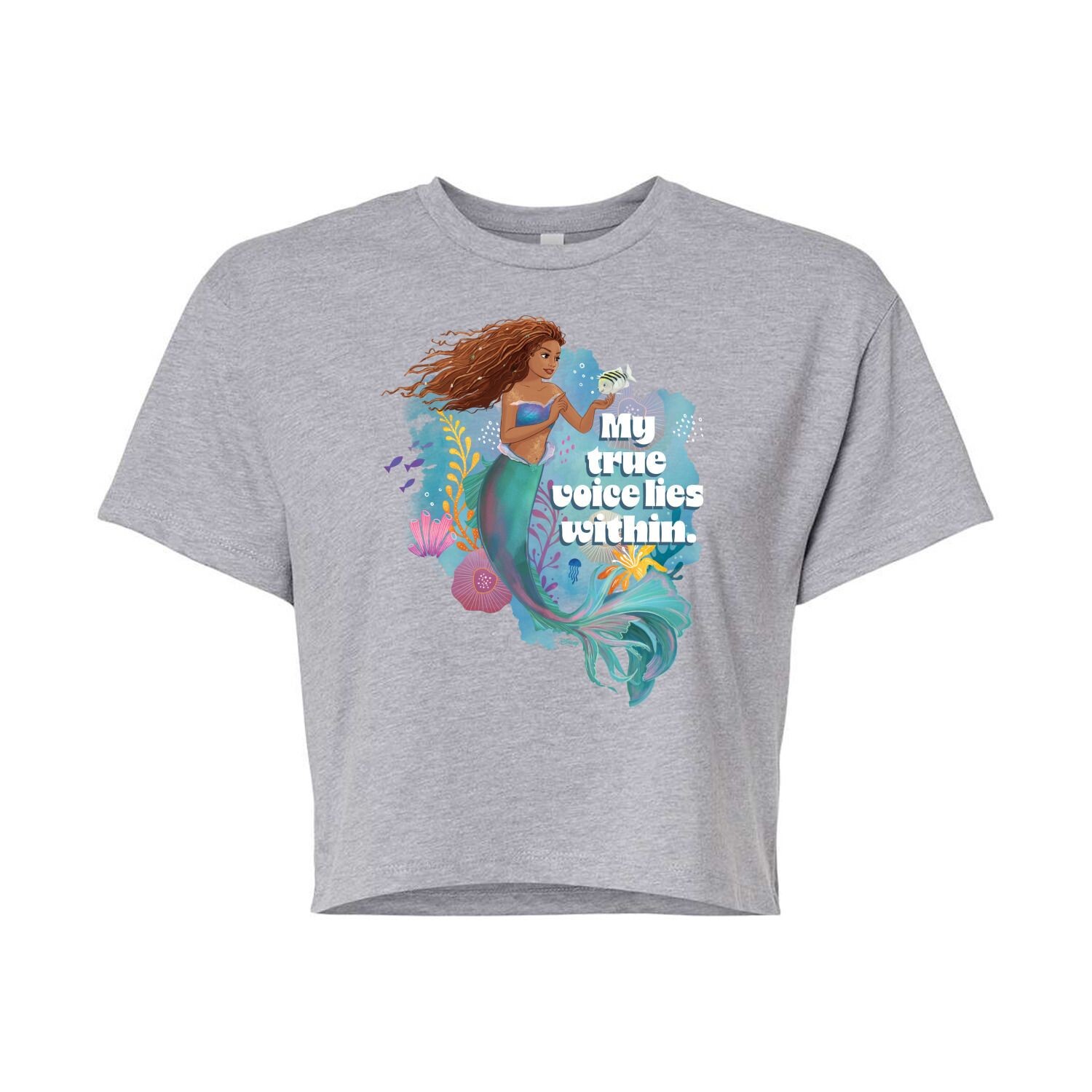 Укороченная футболка Disney's The Little Mermaid True Voice для юниоров Licensed Character, серый
Укороченная футболка Disney's The Little Mermaid True Voice для юниоров Licensed Character, серый