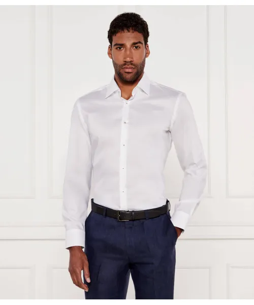 Рубашка h-hank-kent-c3-214 Slim fit Boss, белый 
Рубашка h-hank-kent-c3-214 Slim fit Boss, белый