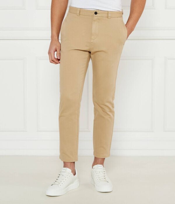 Брюки мужские Hugo укороченные, бежевый 
Брюки мужские Hugo укороченные, бежевый