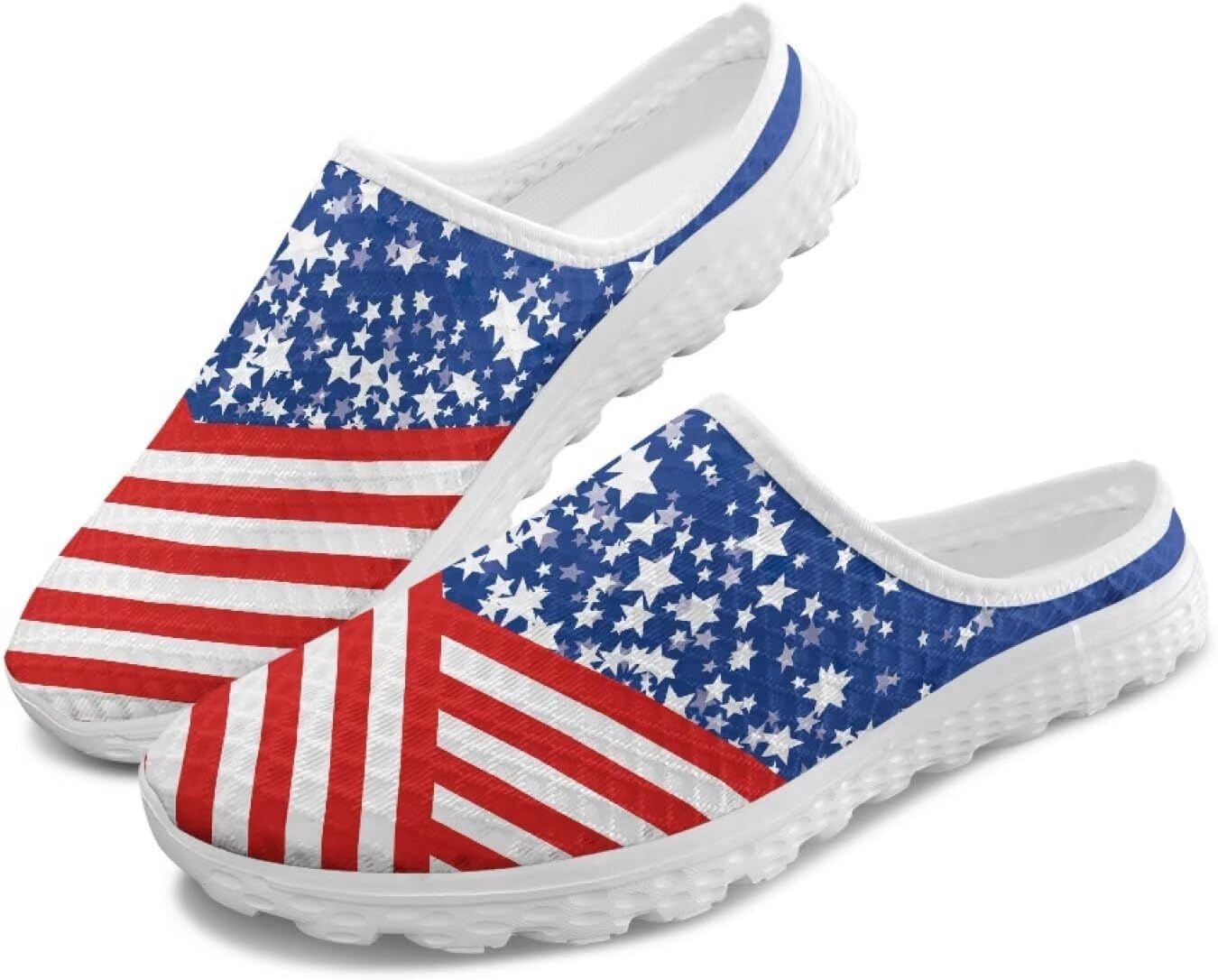 Женские легкие тапочки с сетчатым верхом и закрытым носком, удобные для ленивого ношения, модные кроссовки для прогулок Tomeusey, Usa Flag Star
Женские легкие тапочки с сетчатым верхом и закрытым носком, удобные для ленивого ношения, модные кроссовки для прогулок Tomeusey, Usa Flag Star