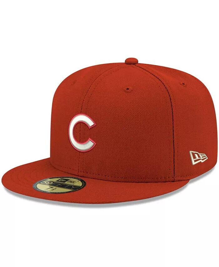 Мужская красная кепка с логотипом Chicago Cubs, белая 59FIFTY New Era
Мужская красная кепка с логотипом Chicago Cubs, белая 59FIFTY New Era