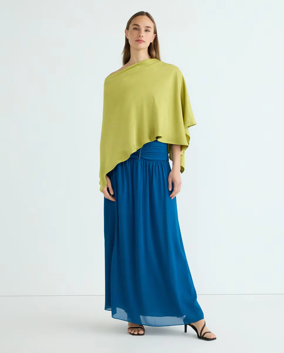 Плащ с воротником-блузоном Banarassi, зеленый
Плащ с воротником-блузоном Banarassi, зеленый