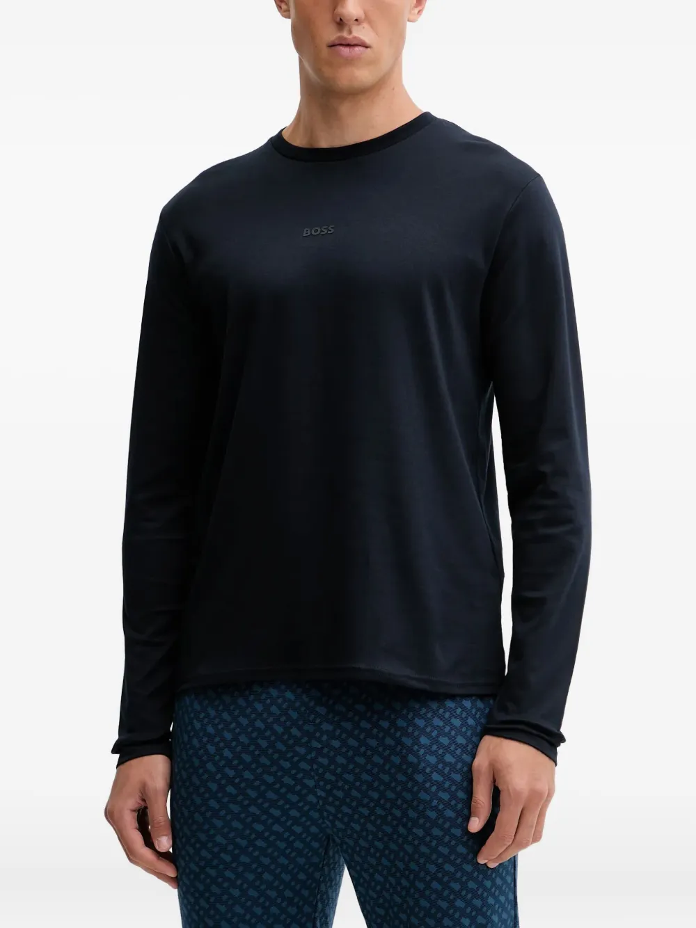 Пижама с узором Boss, синий
Пижама с узором Boss, синий