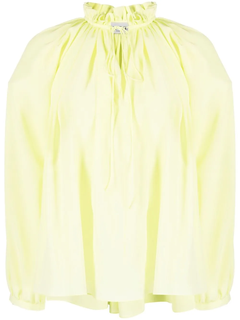 Шелковая блузка со складками Lanvin, зеленый
Шелковая блузка со складками Lanvin, зеленый