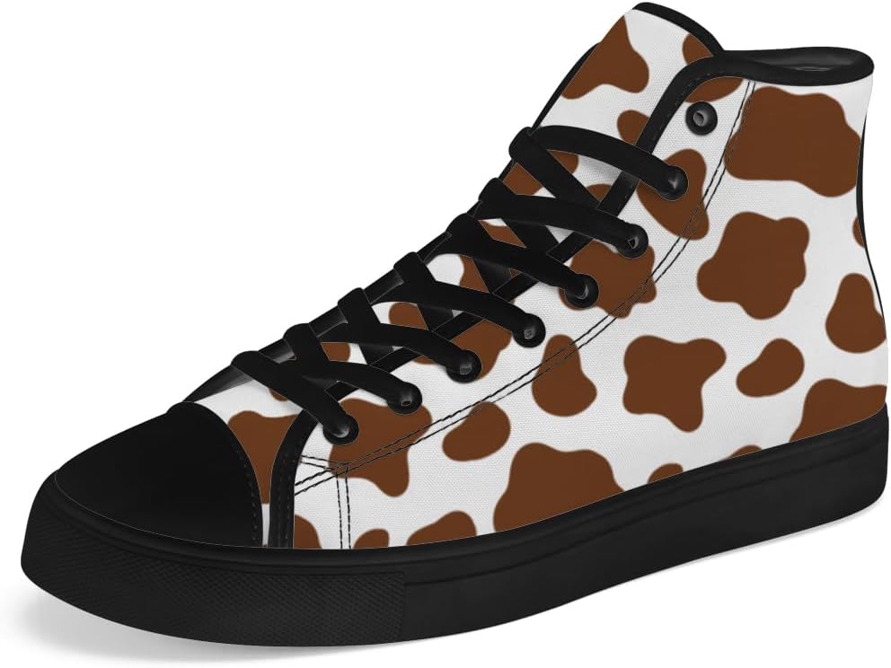 Кеды на высокой подошве chebing с принтом коровы для женщин и мужчин, высокие кроссовки на шнуровке, повседневная обувь, подарки для мужчин и женщин, белый/коричневый
Кеды на высокой подошве chebing с принтом коровы для женщин и мужчин, высокие кроссовки на шнуровке, повседневная обувь, подарки для мужчин и женщин, белый/коричневый