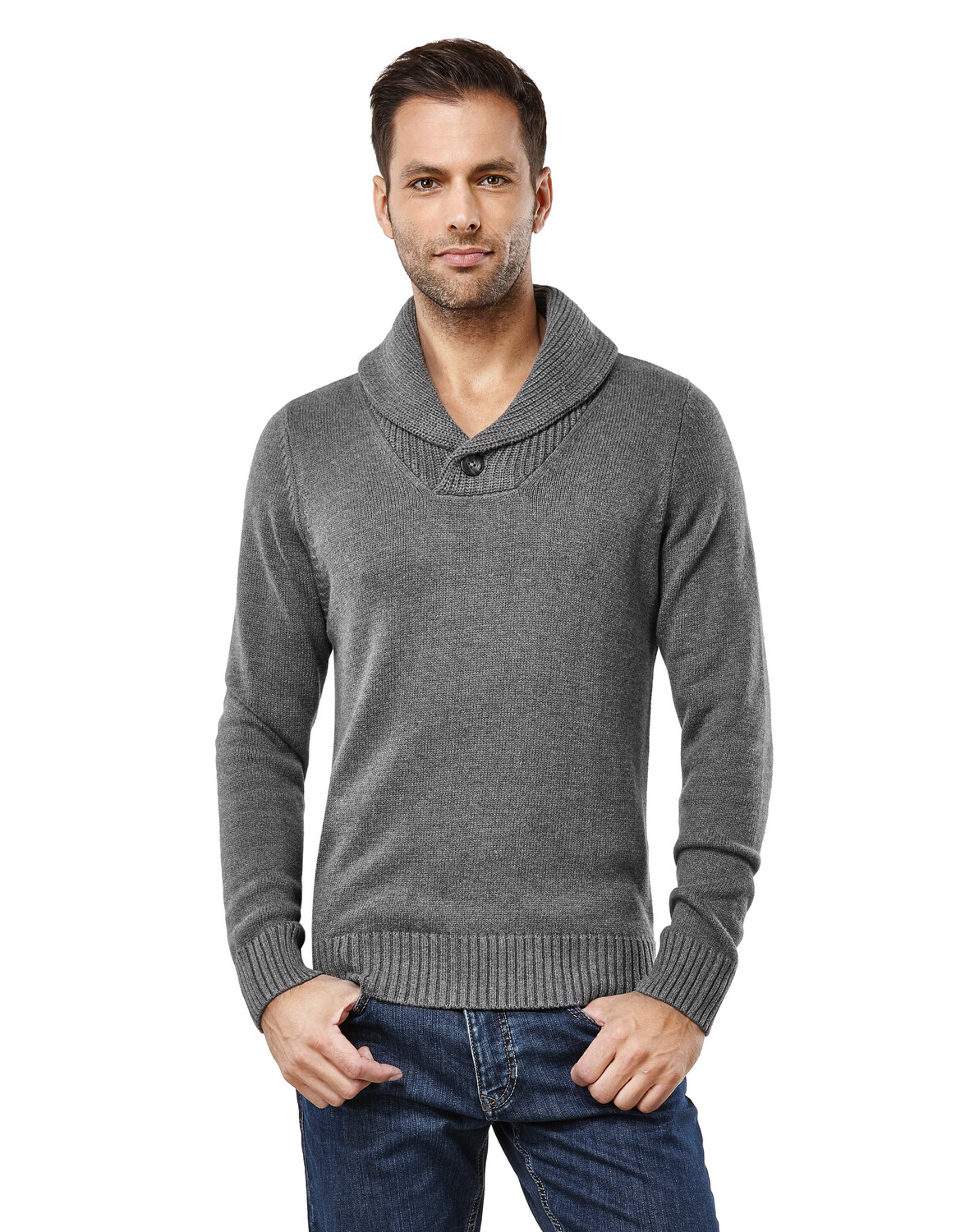 Пуловер Vincenzo Boretti tailliert, темно серый
Пуловер Vincenzo Boretti tailliert, темно серый