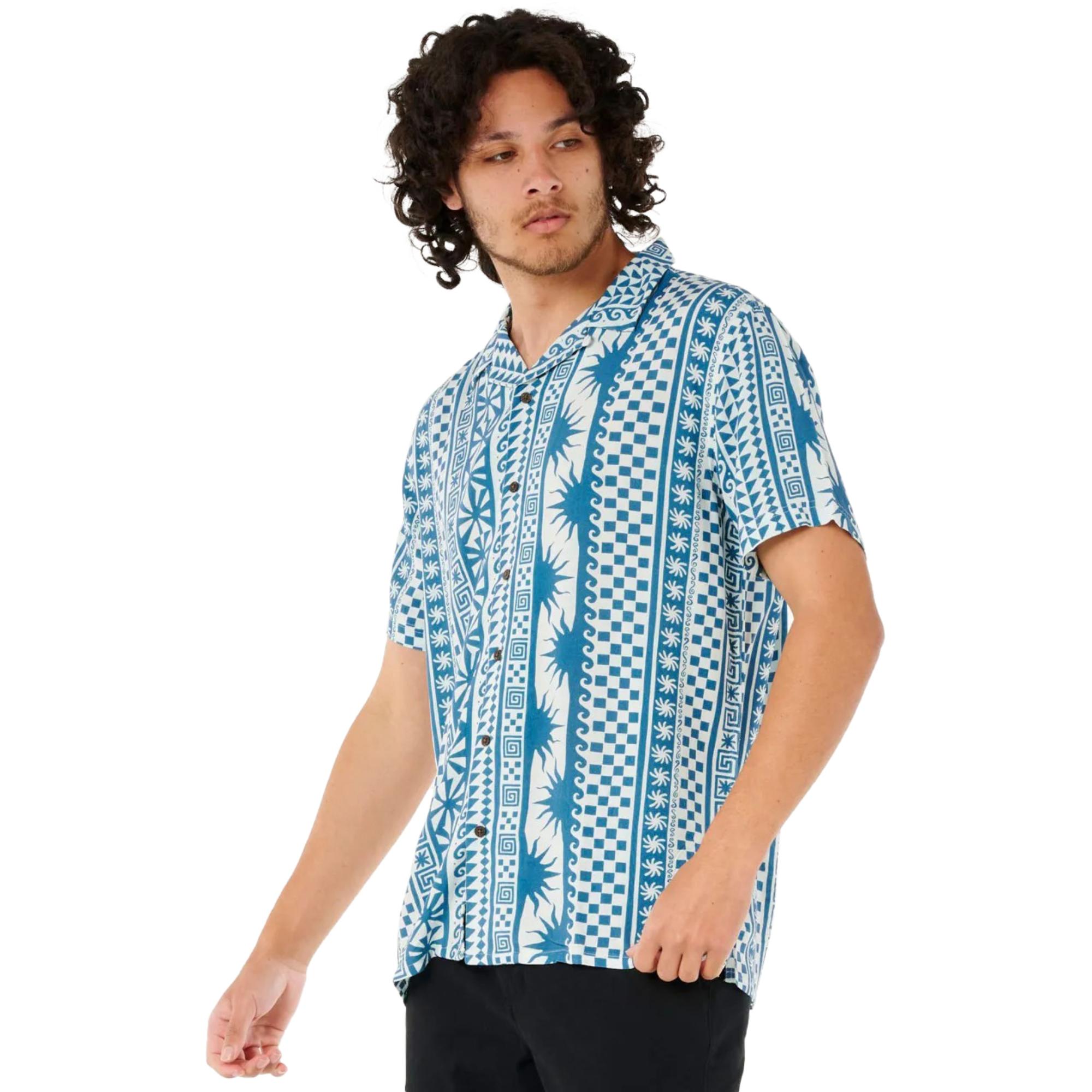 Мужская полосатая рубашка с коротким рукавом Fun Times Rip Curl, Blue
Мужская полосатая рубашка с коротким рукавом Fun Times Rip Curl, Blue