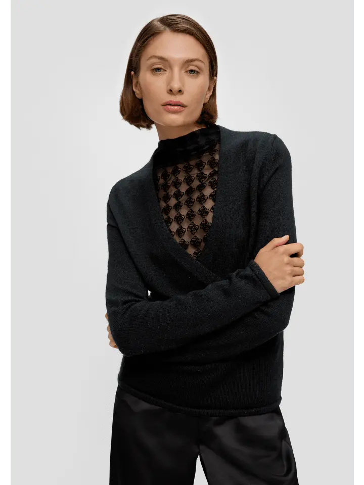 Пуловер sOliver BLACK LABEL Strick langarm, черный
Пуловер sOliver BLACK LABEL Strick langarm, черный