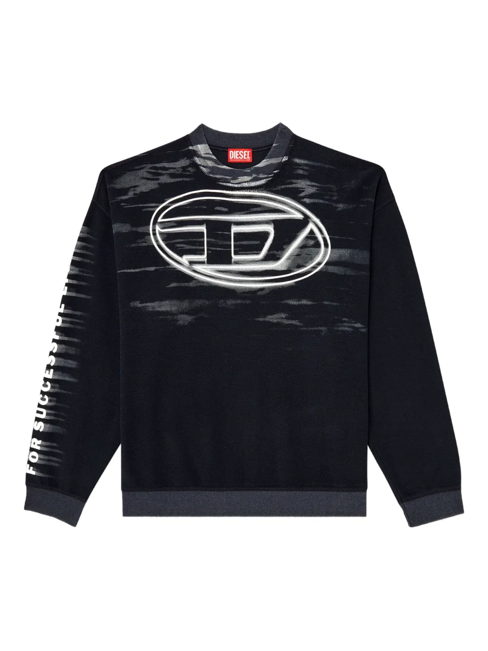 Хлопковая толстовка с логотипом DIESEL, черный
Хлопковая толстовка с логотипом DIESEL, черный