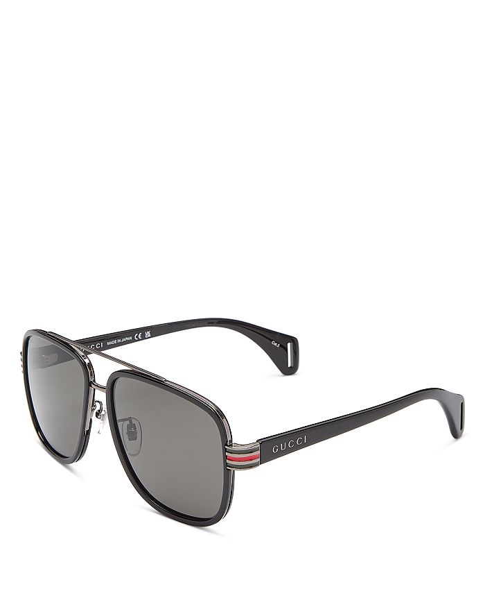 Пилотские очки, 58 мм Gucci, черный
Пилотские очки, 58 мм Gucci, черный