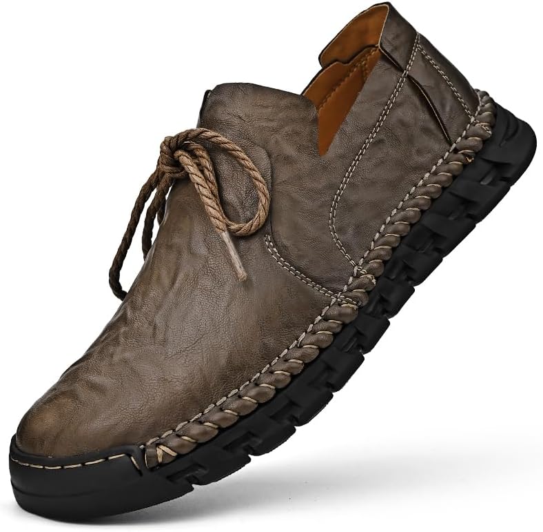 Мужские премиальные кожаные лоферы, деловая повседневная обувь, обувь для прогулок, модный дизайн с заплатками, текстура состаренной кожи, элегантная шнуровка, подошва ручной работы Generic, коричневый
Мужские премиальные кожаные лоферы, деловая повседневная обувь, обувь для прогулок, модный дизайн с заплатками, текстура состаренной кожи, элегантная шнуровка, подошва ручной работы Generic, коричневый