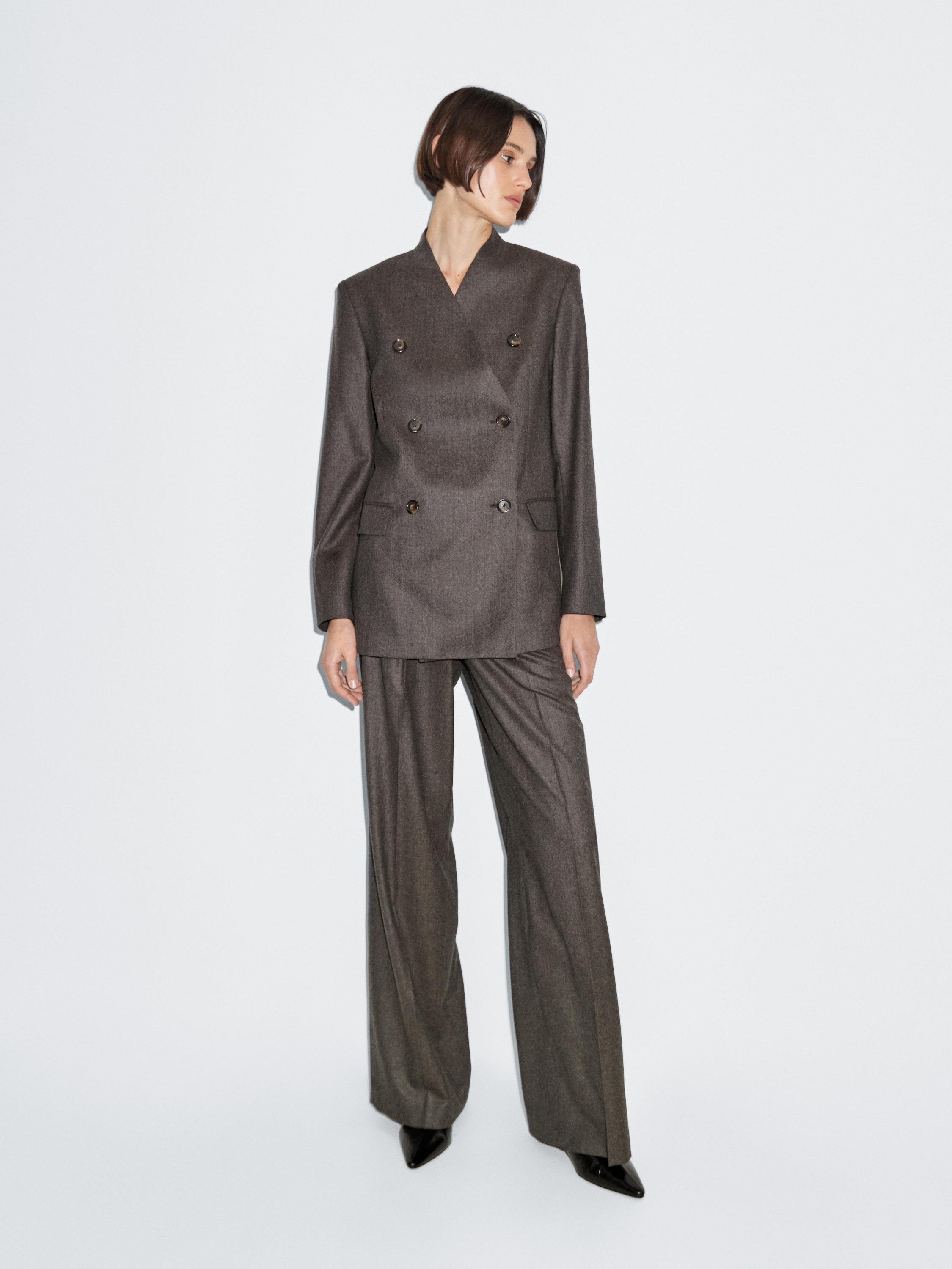 Пиджак из 100% шерсти и меланжа Massimo Dutti, коричневый
Пиджак из 100% шерсти и меланжа Massimo Dutti, коричневый