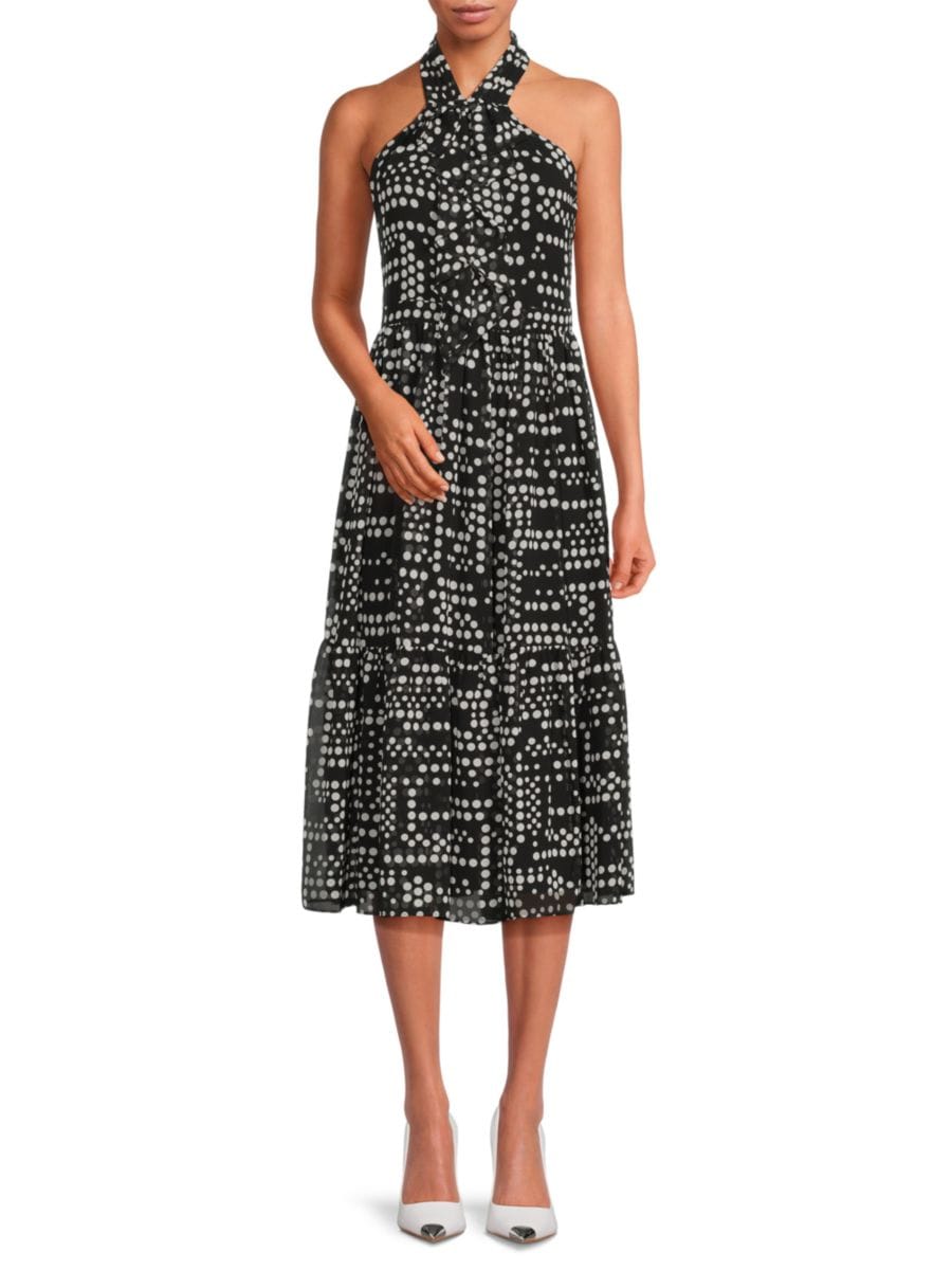 Платье миди в горошек Karl Lagerfeld Paris, черный/белый
Платье миди в горошек Karl Lagerfeld Paris, черный/белый