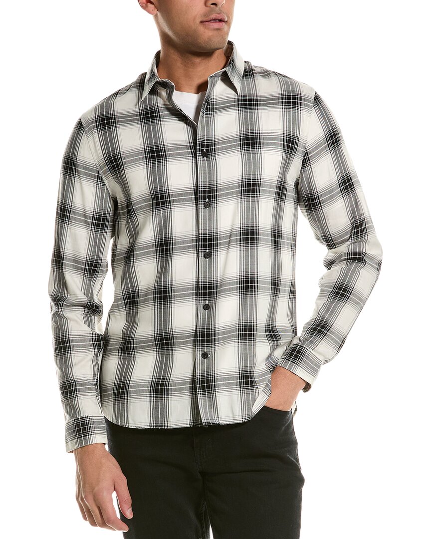 Рубашка Vince Sequoia Plaid Classic Fit, черный 
Рубашка Vince Sequoia Plaid Classic Fit, черный