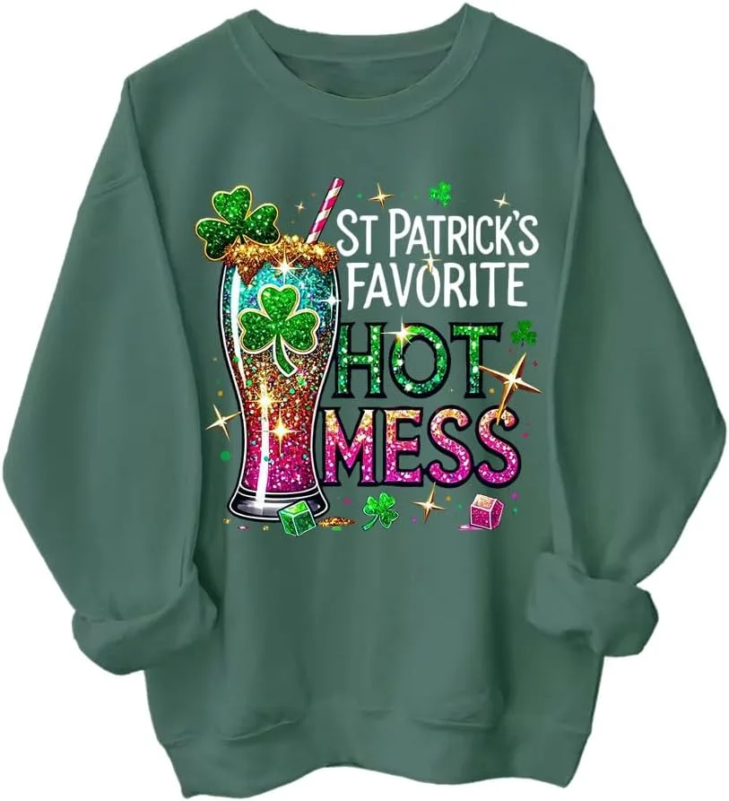 Свитшот St Patrick's Favorite Hot Mess SIMJEW
Свитшот St Patrick's Favorite Hot Mess SIMJEW