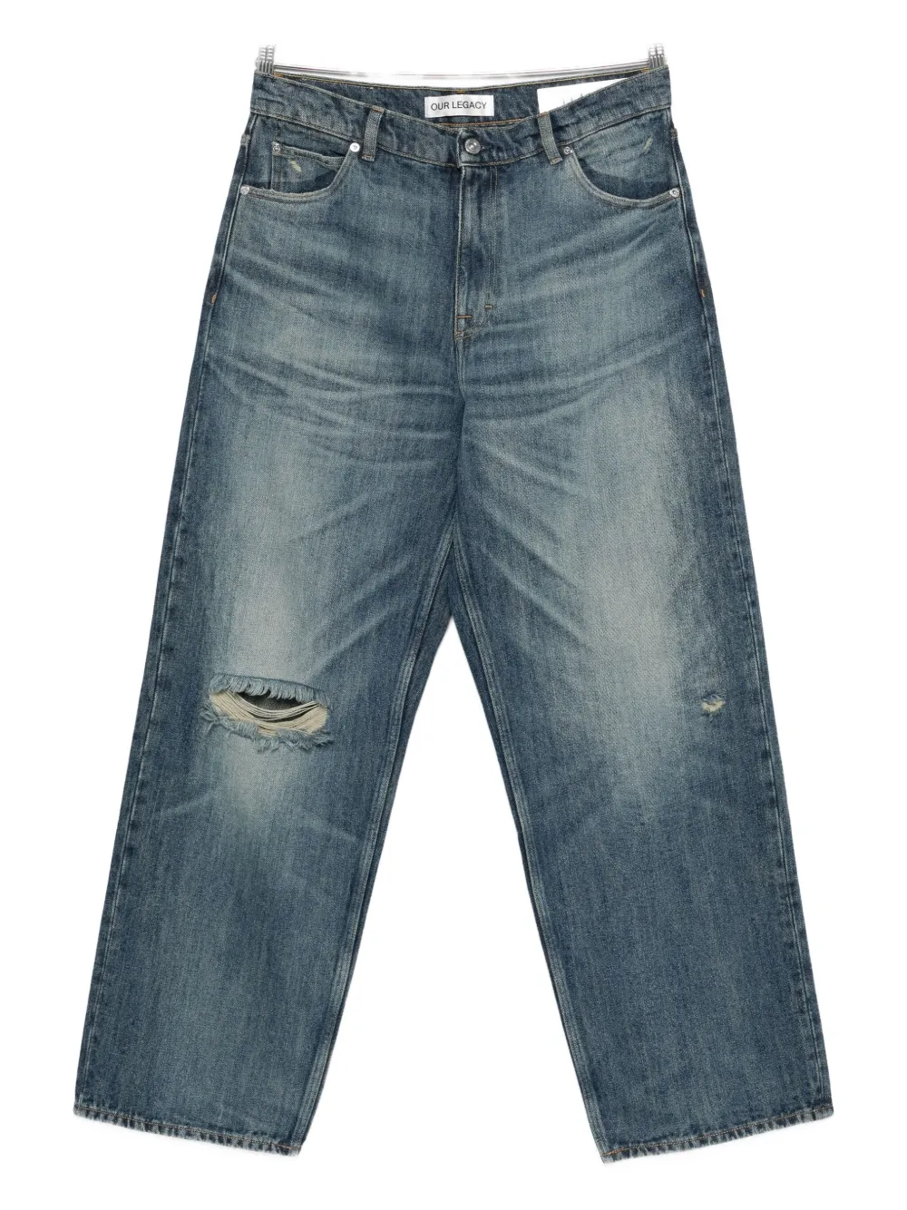 Джинсы Vast Cut с прорезями Our Legacy, синий
Джинсы Vast Cut с прорезями Our Legacy, синий