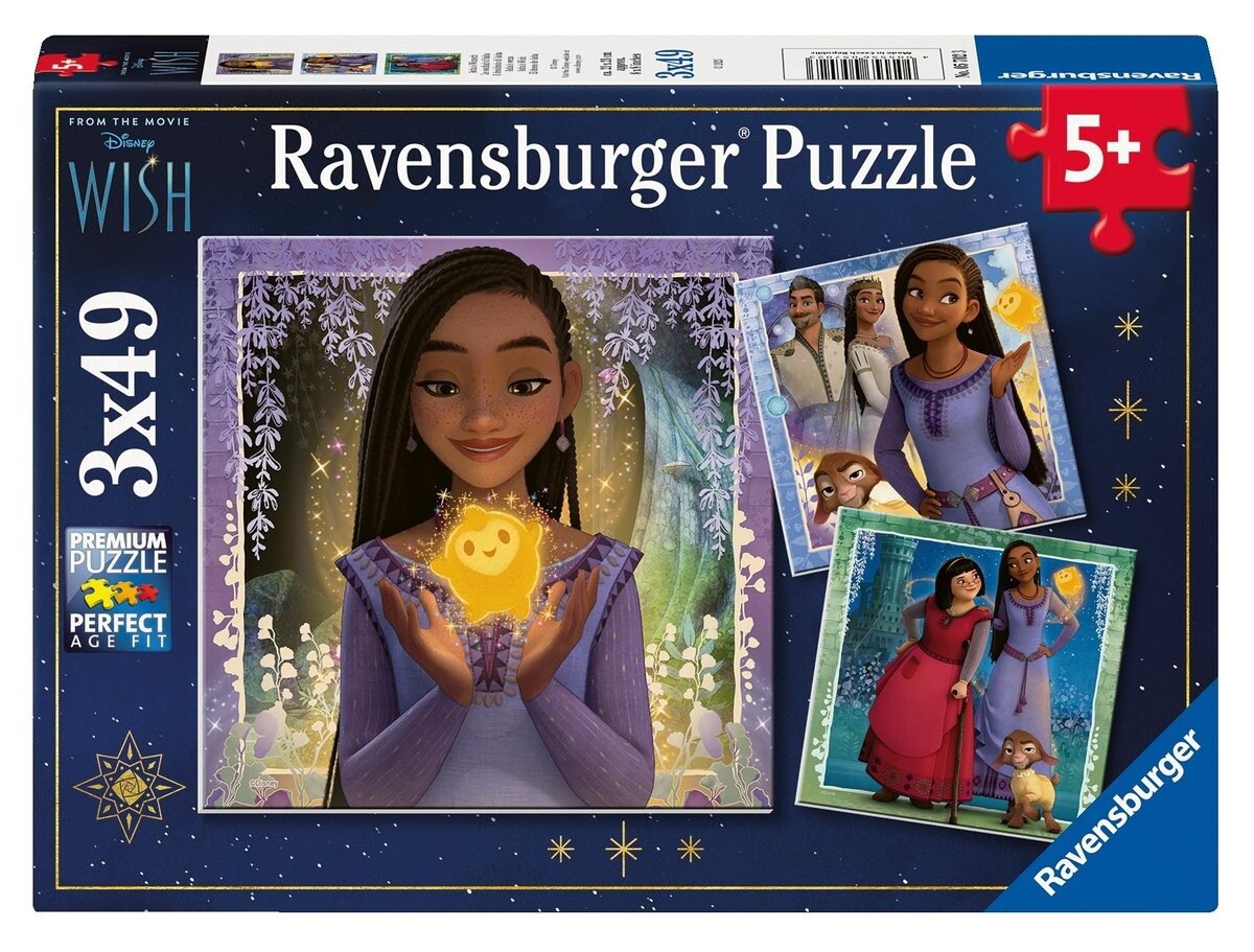 Пазл Ravensburger, 2D, Disney Wish, 3х49 шт.
Пазл Ravensburger, 2D, Disney Wish, 3х49 шт.