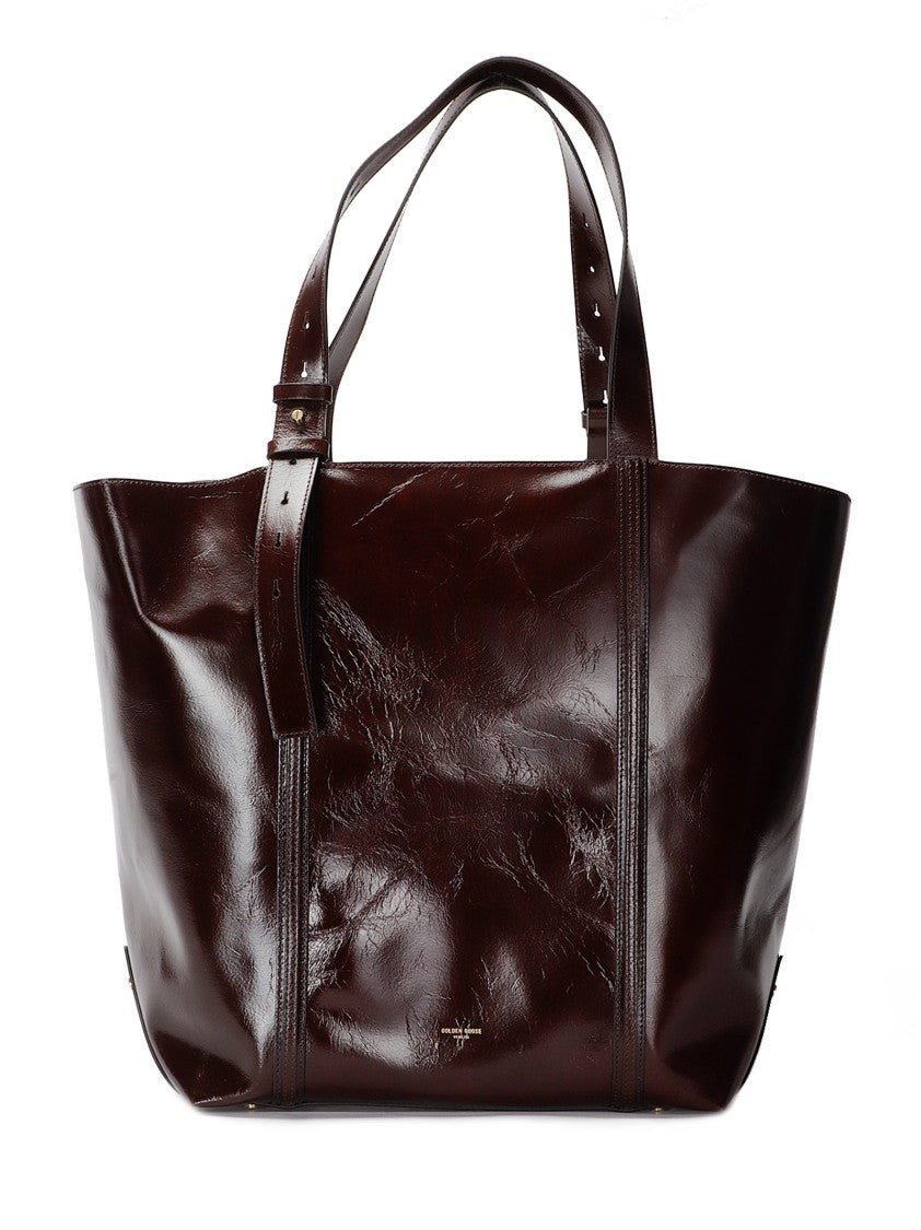 Сумка 24.7 блестящая волнистая кожа корпус золото металлик Golden Goose 
Сумка 24.7 блестящая волнистая кожа корпус золото металлик Golden Goose