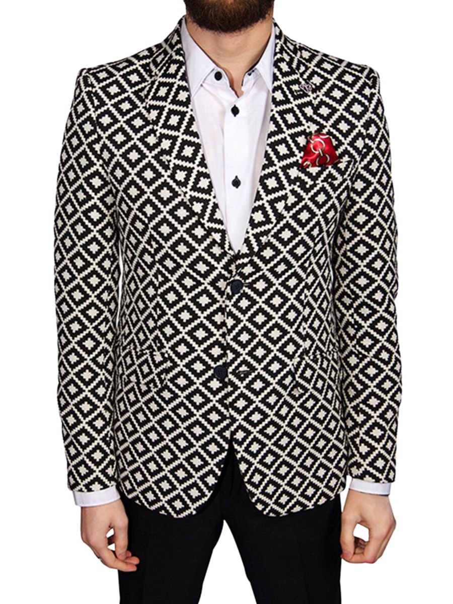 Спортивное пальто Slim Fit с узором Elie Balleh, черный
Спортивное пальто Slim Fit с узором Elie Balleh, черный