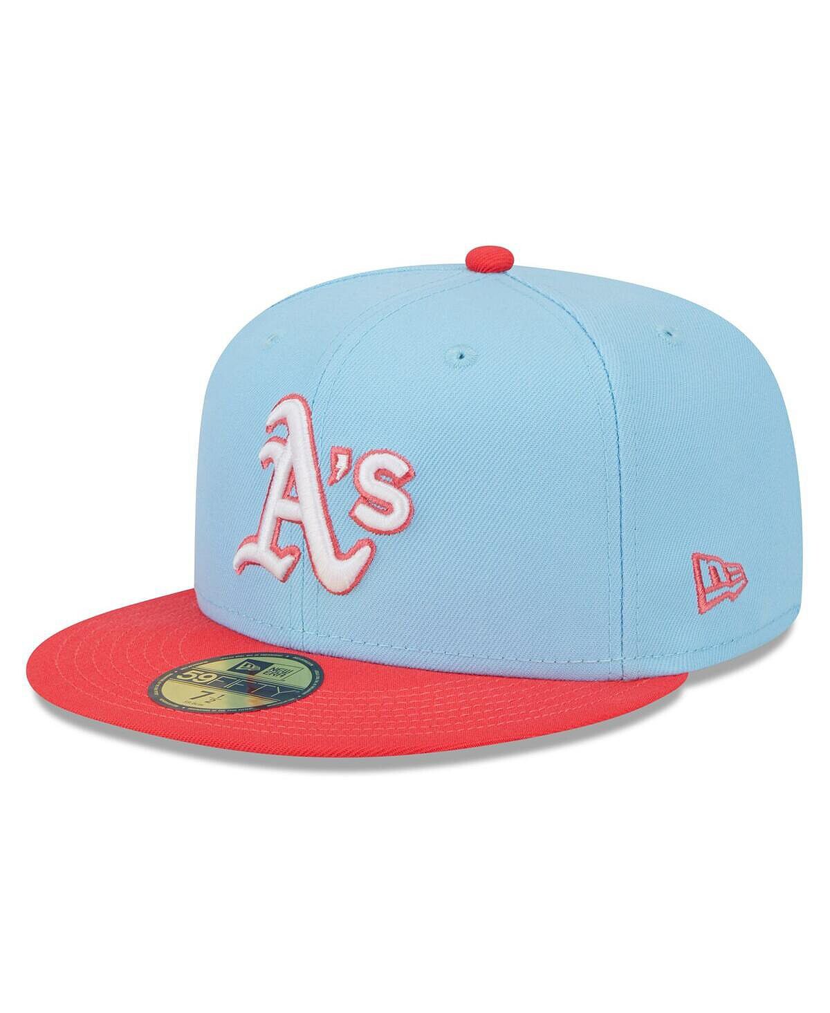 Мужская светло-голубая и красная шляпа Oakland Athletics Spring Color, двухцветная, облегающая шляпа 59FIFTY New Era
Мужская светло-голубая и красная шляпа Oakland Athletics Spring Color, двухцветная, облегающая шляпа 59FIFTY New Era