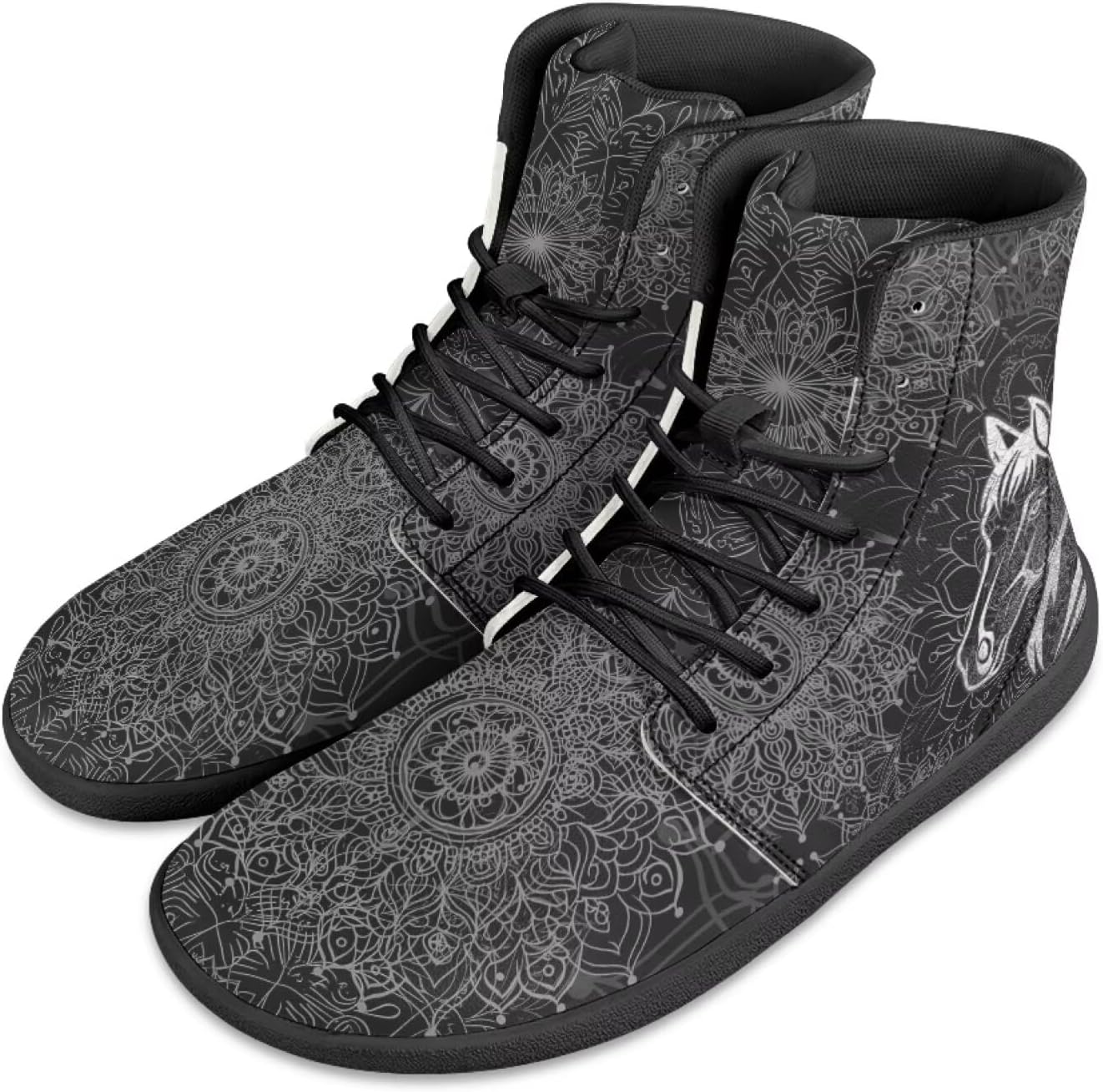 Кроссовки Jeiento для мужчин и женщин с высоким верхом, босоножки в стиле бохо с мандалой, с широкой носочной частью, без подъема, повседневная обувь, кроссовки-тренеры, черный
Кроссовки Jeiento для мужчин и женщин с высоким верхом, босоножки в стиле бохо с мандалой, с широкой носочной частью, без подъема, повседневная обувь, кроссовки-тренеры, черный