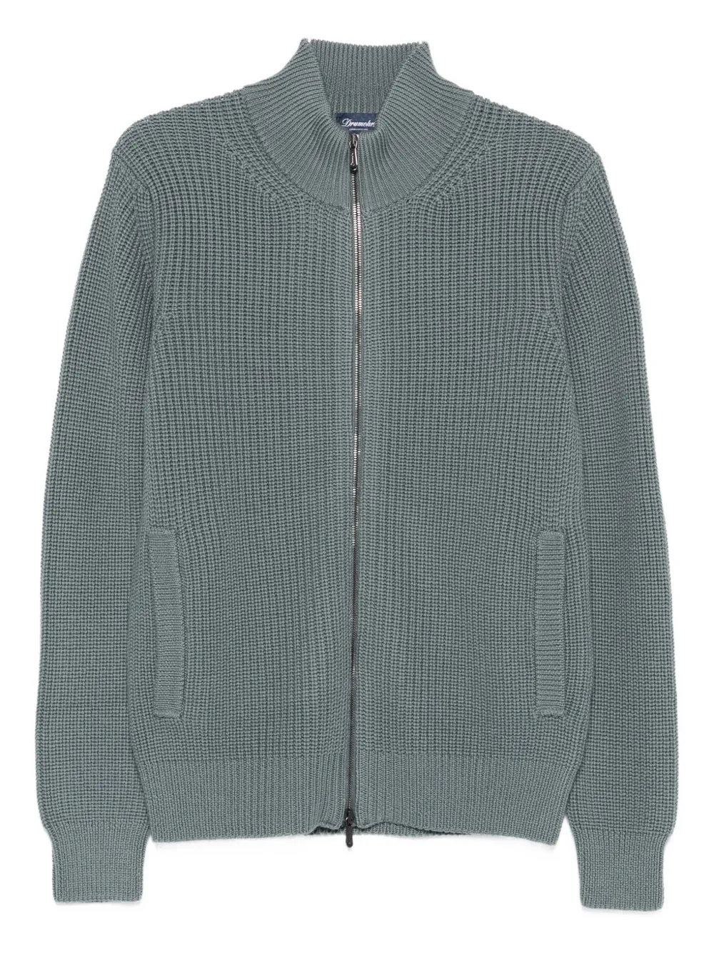 Кардиган на молнии спереди Drumohr, синий
Кардиган на молнии спереди Drumohr, синий