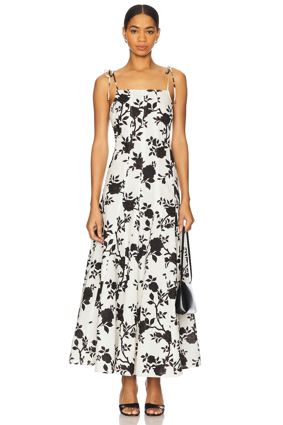 Макси-платье из льна с цветочным принтом Self-Portrait, black & cream
Макси-платье из льна с цветочным принтом Self-Portrait, black & cream