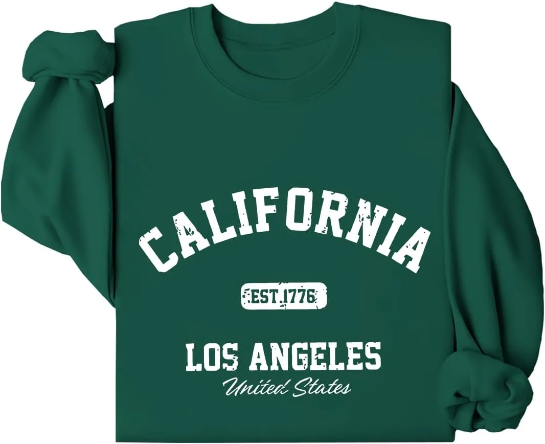 Винтажный свитшот с принтом Los Angeles California Letter EST 1776
Винтажный свитшот с принтом Los Angeles California Letter EST 1776