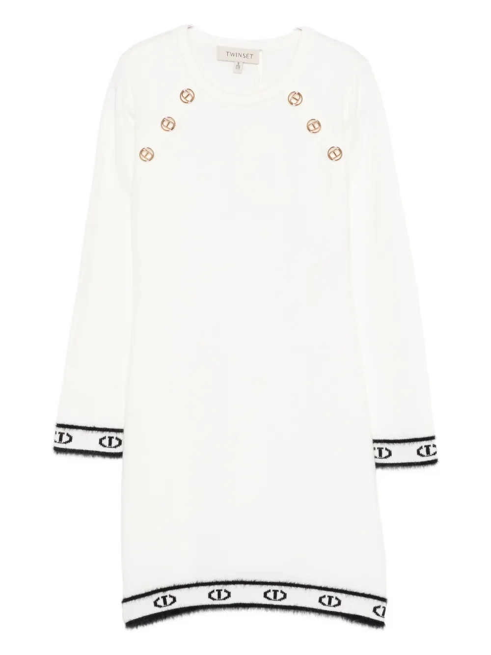 Платье с отделкой логотипом TWINSET Kids, белый
Платье с отделкой логотипом TWINSET Kids, белый