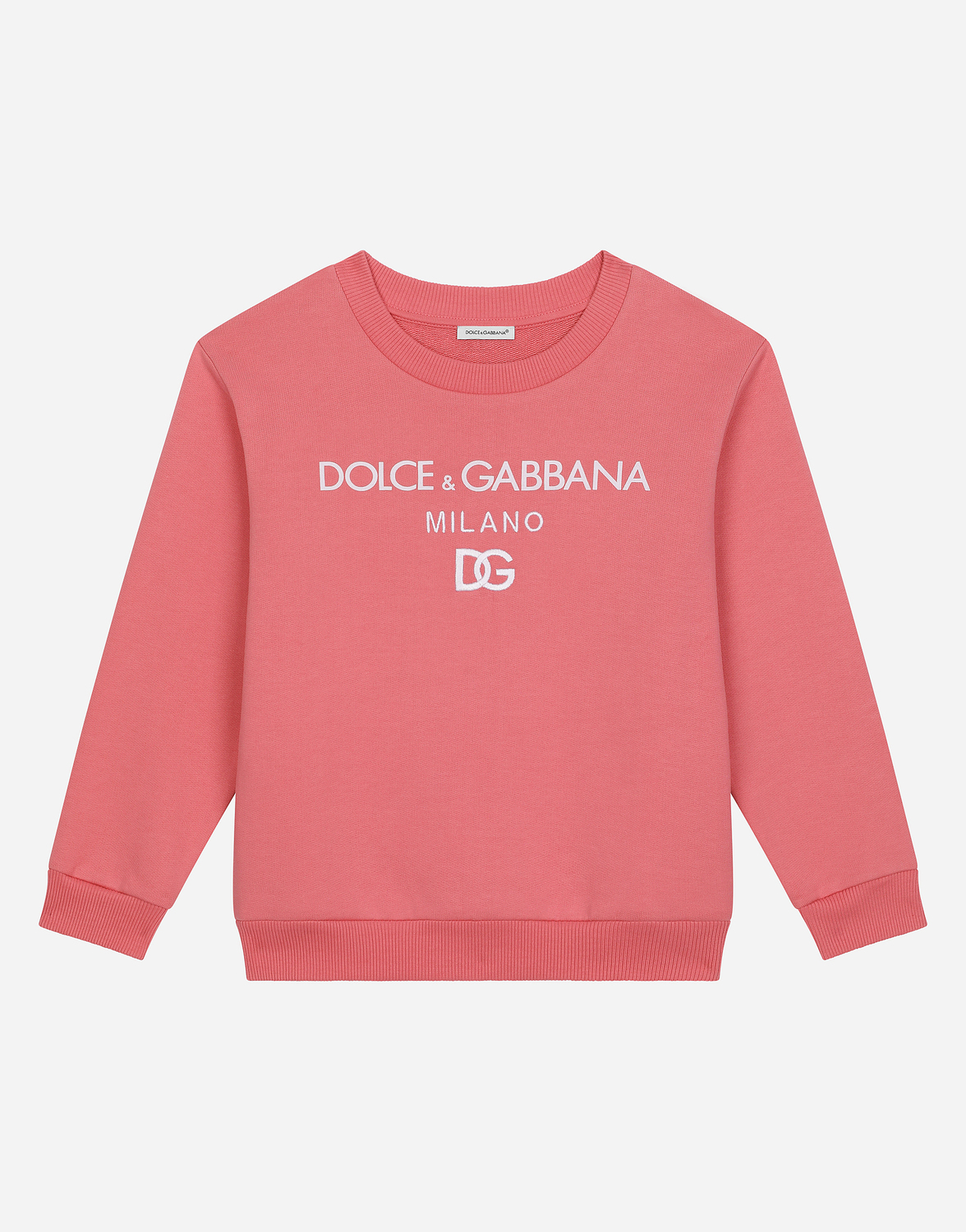 Джерси свитшот с круглым вырезом и вышивкой DG Milano Dolce&Gabbana, розовый
Джерси свитшот с круглым вырезом и вышивкой DG Milano Dolce&Gabbana, розовый