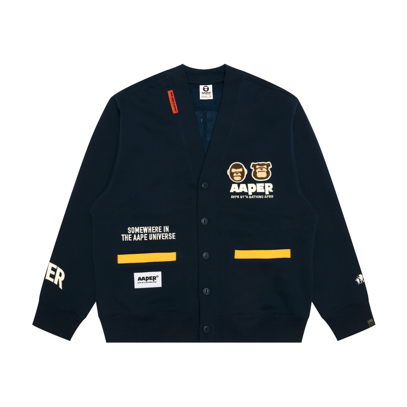 R Button Down Cardigan Aape, синий
R Button Down Cardigan Aape, синий