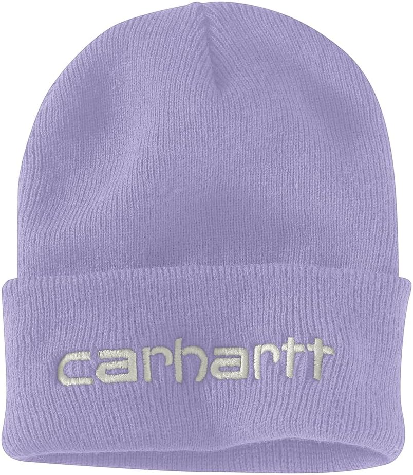 Carhartt мужская вязаная утепленная шапка с логотипом и манжетами, Lavender
Carhartt мужская вязаная утепленная шапка с логотипом и манжетами, Lavender