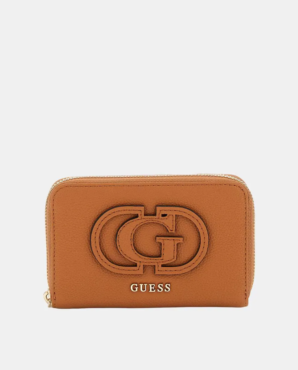 Средняя сумка с молнией Guess, коричневый 
Средняя сумка с молнией Guess, коричневый