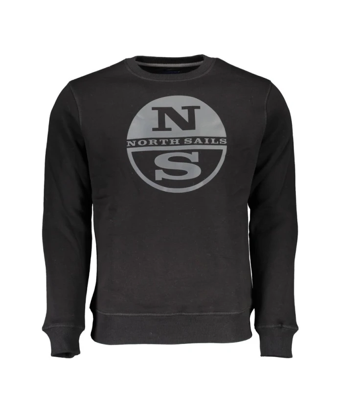 Черный мужской хлопковый свитер North Sails, черный
Черный мужской хлопковый свитер North Sails, черный