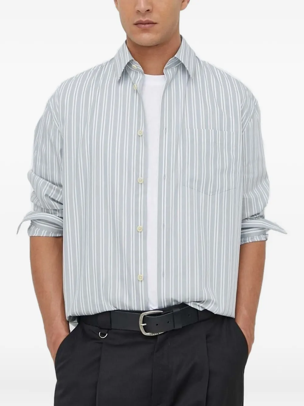 Полосатая рубашка с длинными рукавами Drykorn, серый
Полосатая рубашка с длинными рукавами Drykorn, серый