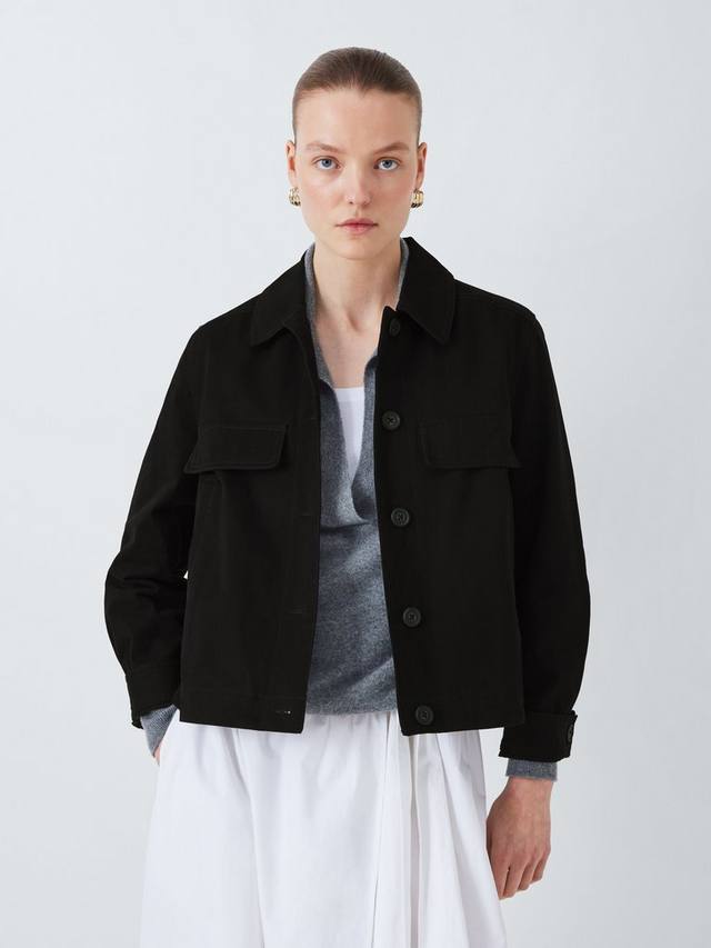 Куртка из хлопчатобумажной саржи John Lewis, черный
Куртка из хлопчатобумажной саржи John Lewis, черный
