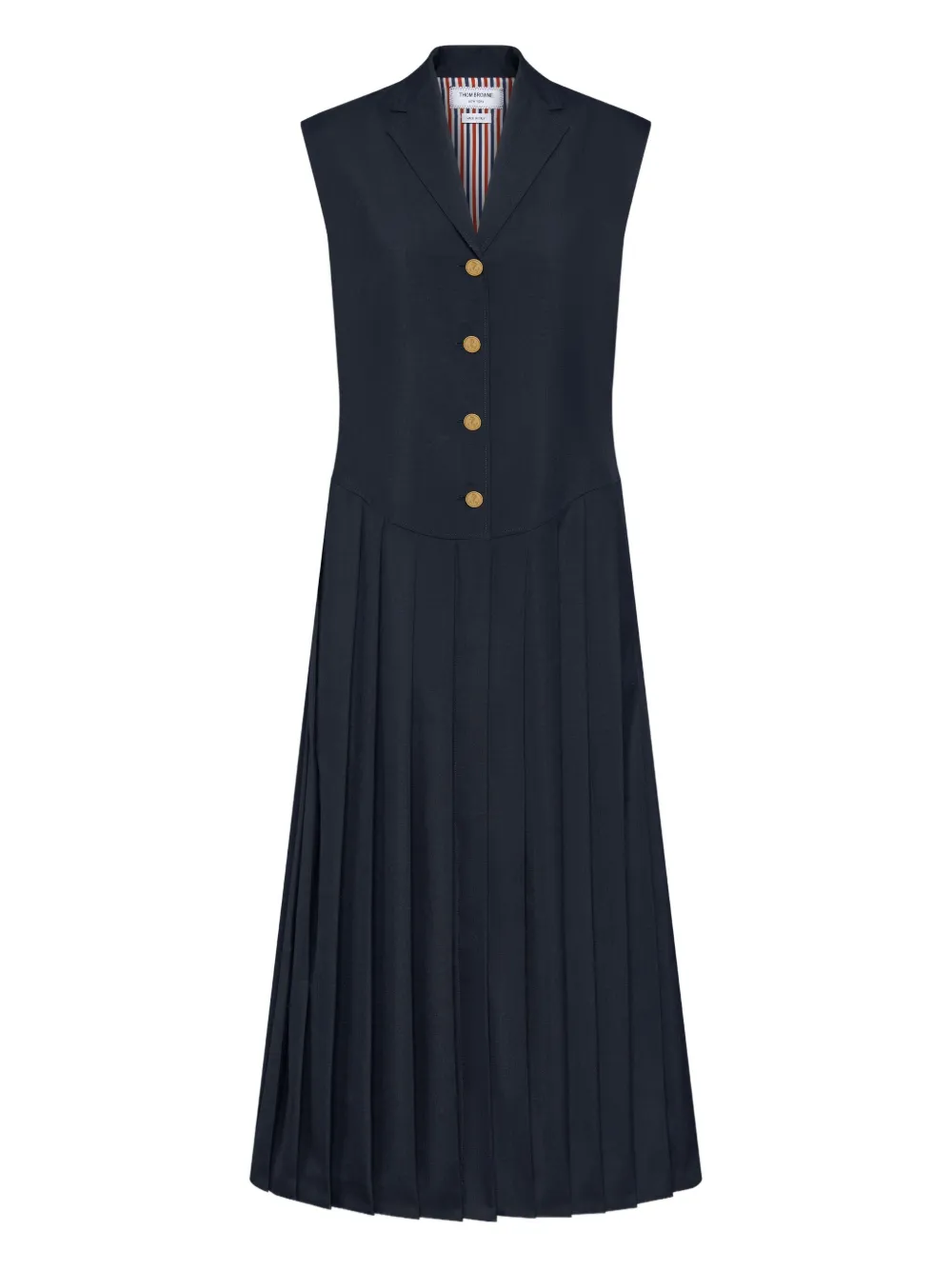Платье без рукавов со складками THOM BROWNE, синий
Платье без рукавов со складками THOM BROWNE, синий