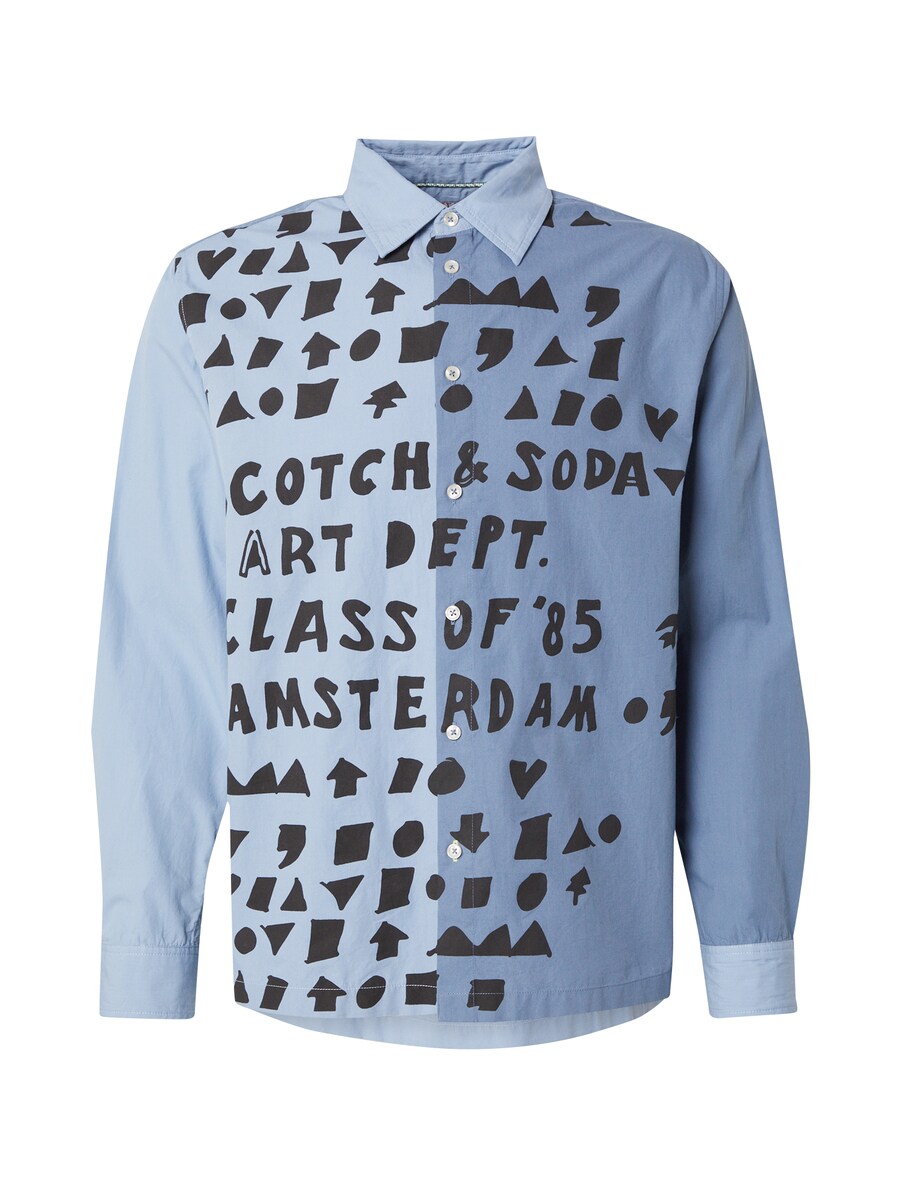 Рубашка на пуговицах Comfort fit SCOTCH & SODA, цвет Dusty blue/Light blue 
Рубашка на пуговицах Comfort fit SCOTCH & SODA, цвет Dusty blue/Light blue