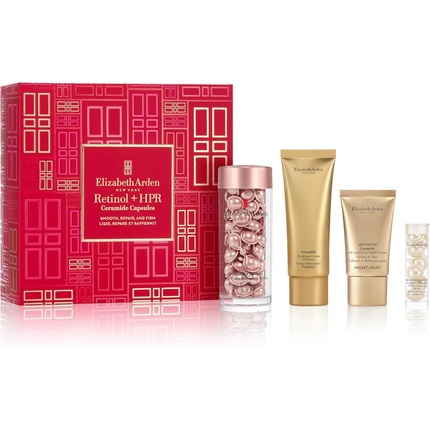 Подарочный набор из 4 капсул Smooth, Repair & Firm Retinol + HPR Ceramide — антивозрастной уход за кожей для разглаживания тонких линий и морщин Elizabeth Arden
Подарочный набор из 4 капсул Smooth, Repair & Firm Retinol + HPR Ceramide — антивозрастной уход за кожей для разглаживания тонких линий и морщин Elizabeth Arden